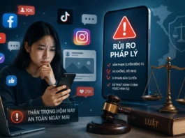 Người dùng mạng xã hội tại Việt Nam cần thận trọng hơn trước rủi ro pháp lý ngày càng gia tăng