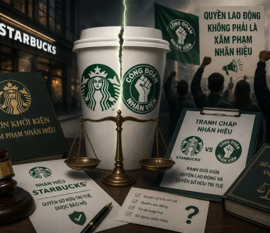 Starbucks khởi kiện công đoàn nhân viên vì tranh chấp nhãn hiệu: Ranh giới giữa quyền lao động và quyền sở hữu trí tuệ Starbucks kiện công đoàn, tranh chấp nhãn hiệu Starbucks, Starbucks Workers United, quyền lao động và SHTT, sở hữu trí tuệ lao động, trademark union, ranh giới quyền lao động, bảo vệ thương hiệu Starbucks