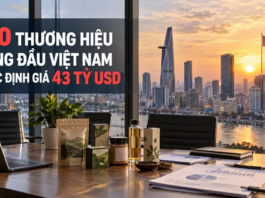 100 thương hiệu hàng đầu Việt Nam, định giá thương hiệu 43 tỷ USD, Brand Finance 2026, Vietcombank thương hiệu mạnh nhất, Viettel Vingroup, xếp hạng thương hiệu Việt Nam, giá trị thương hiệu quốc gia,